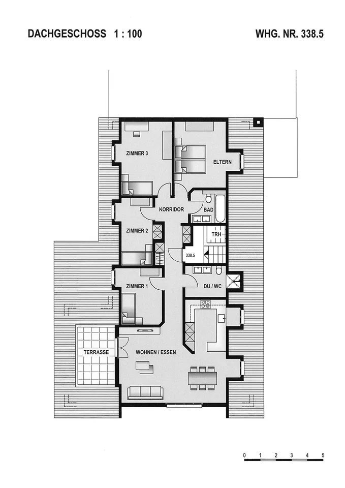Sonnige 5.5-Zimmer-Wohnung mit Balkon in Mörschwil