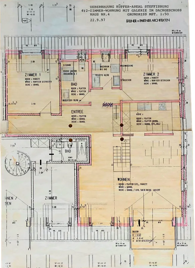 Appartamento duplex spazioso 5 locali (galleria) con vista sulla montagna a Steffisburg