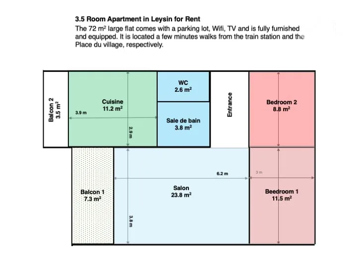 Appartamento 3,5 locali in affitto a Leysin