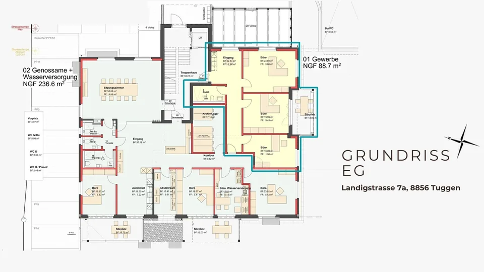 First-time rental - Exclusive 3-room office
