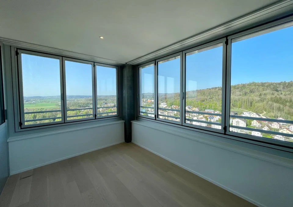 Exklusive 4.5 Zimmer Wohnung im Rhyfall Tower mit Rheinblick