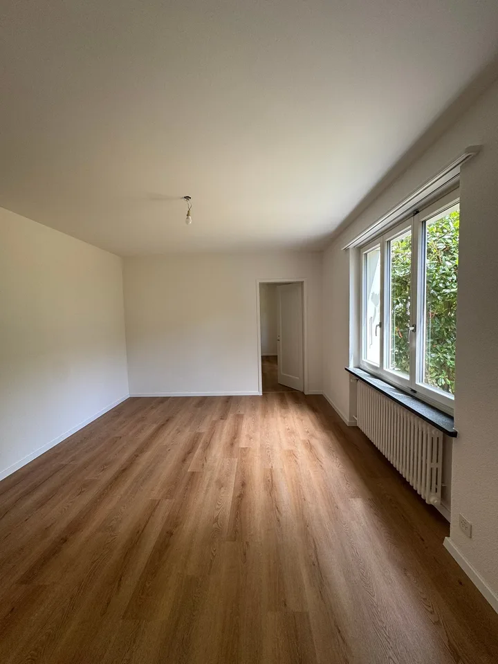 Gemütliche 2-Zimmerwohnung mit eigenem Gartensitzplatz.