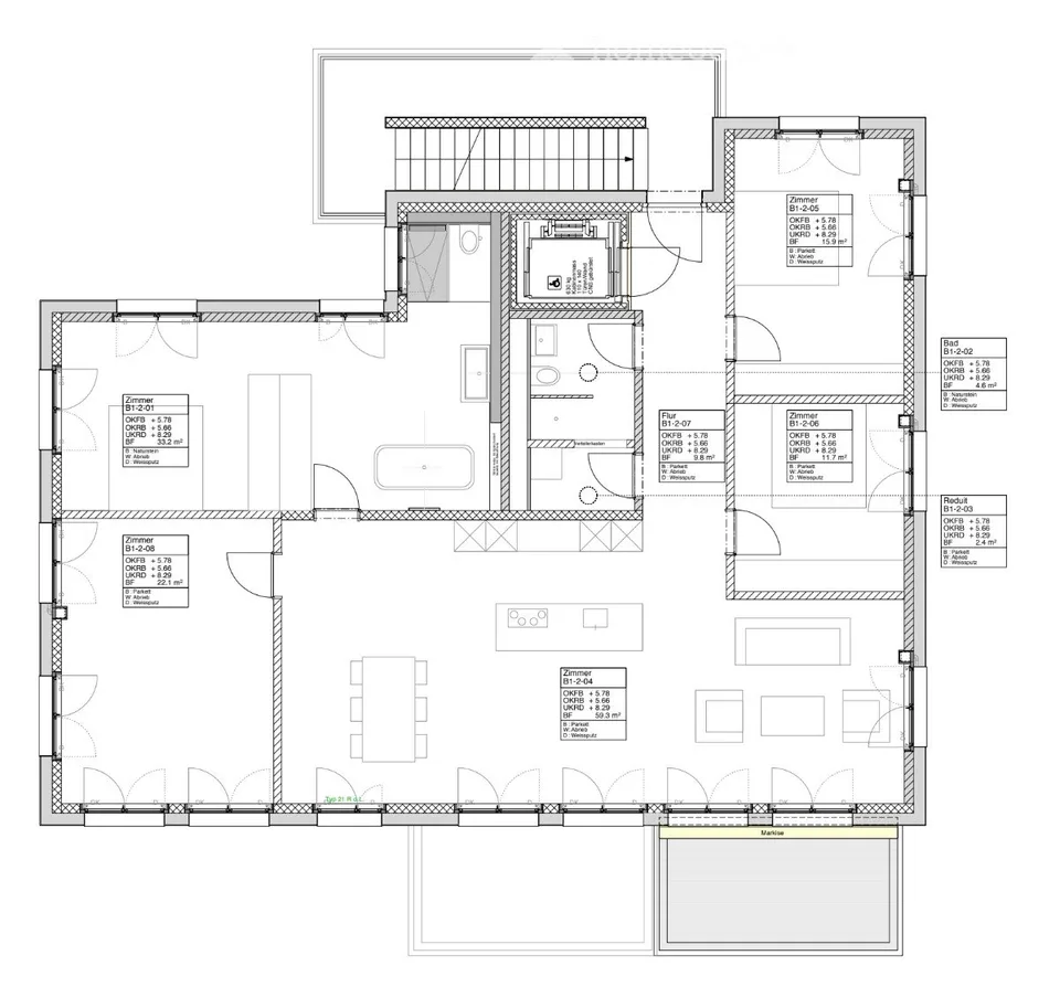 Helle 5.5-Zimmer-Wohnung mit Park und Seesicht (befristet für 6 Monate)
