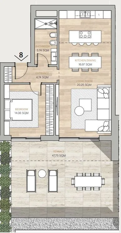 Elegante 2.5 locali in residenza di pregio a Bissone