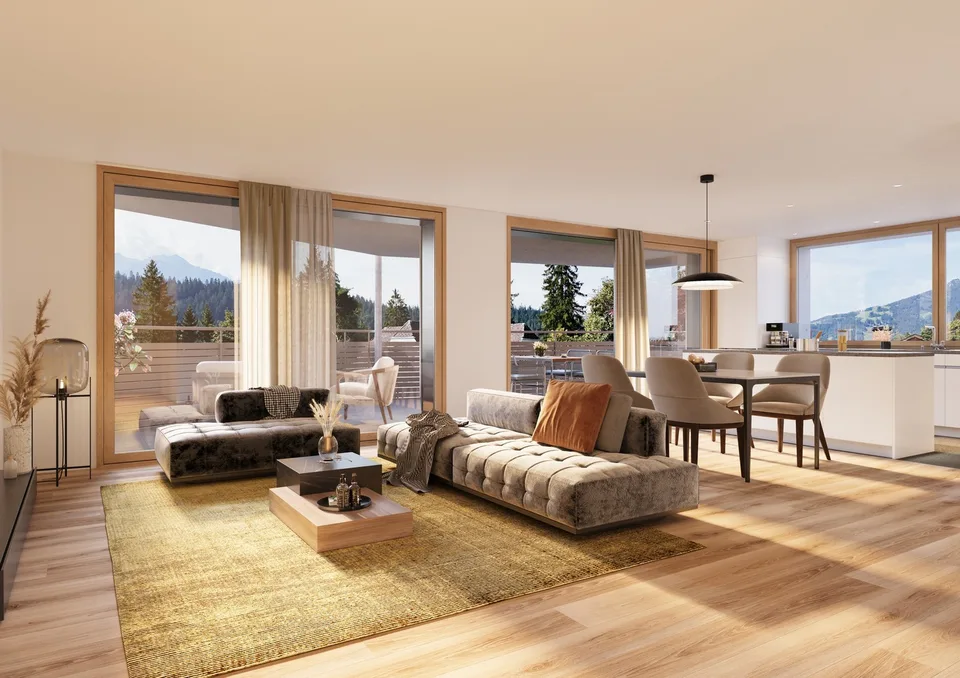 Living in Flims Waldhaus, close to nature, stylish, and relaxed