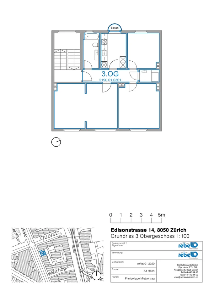 Charmante 4-Zimmer-Wohnung im Herzen von Oerlikon