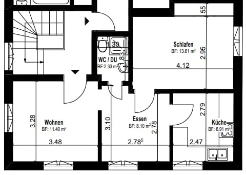 Furnished 2.5-room apartment in the heart of Thun
