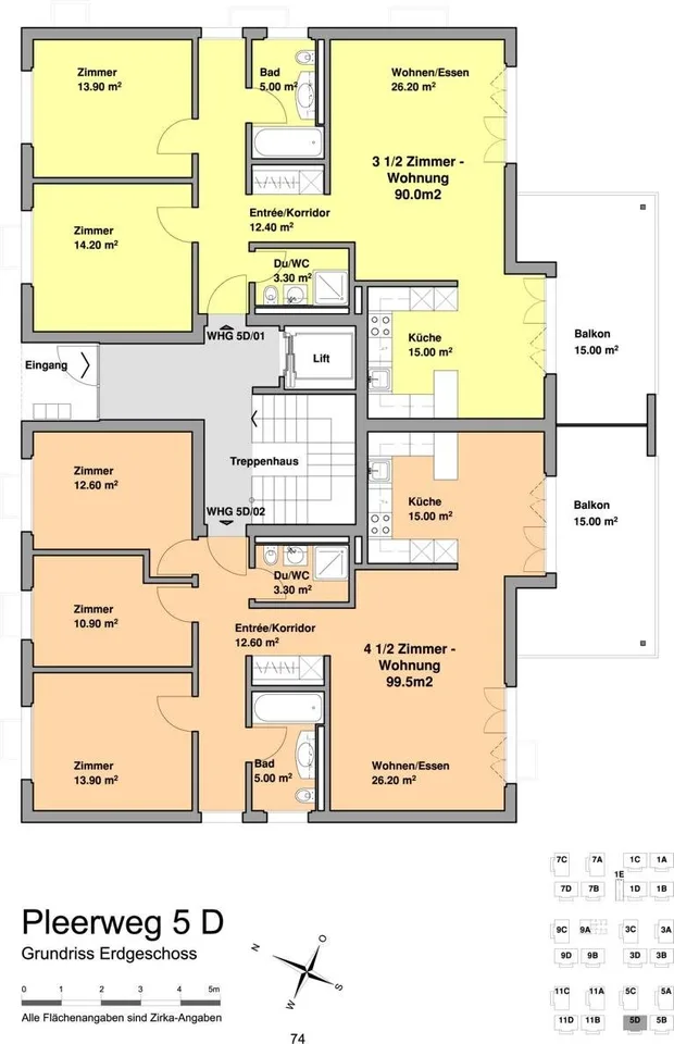 Attraktive 4.5 Zimmer-Wohnung im Erdgeschoss