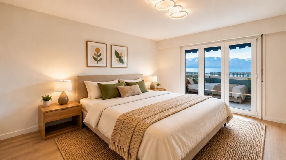 Bel appartement rénové 3.5 pièces avec magnifique vue sur le lac