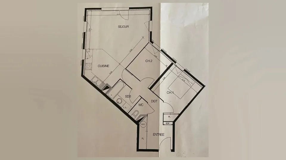 Beaumont Le Châble: Bright 3-room apartment with garage and cellar