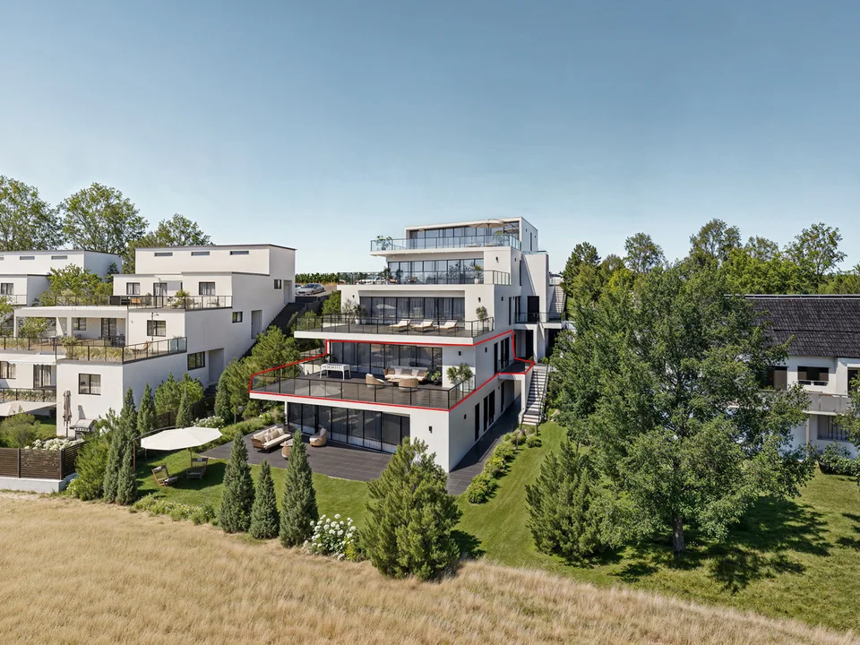 Helle 4.5-Zimmer Terrassenwohnung mit Weitblick in Birrhard AG
