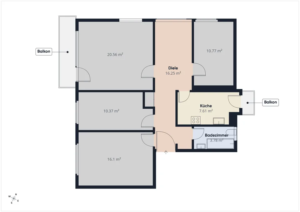Appartement lumineux 4.5 pièces avec balcon ensoleillé à Aarwangen – disponible immédiatement !