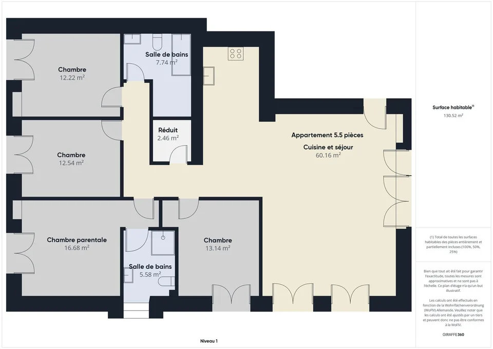 New 5.5-room apartment with balcony in Vallorbe
