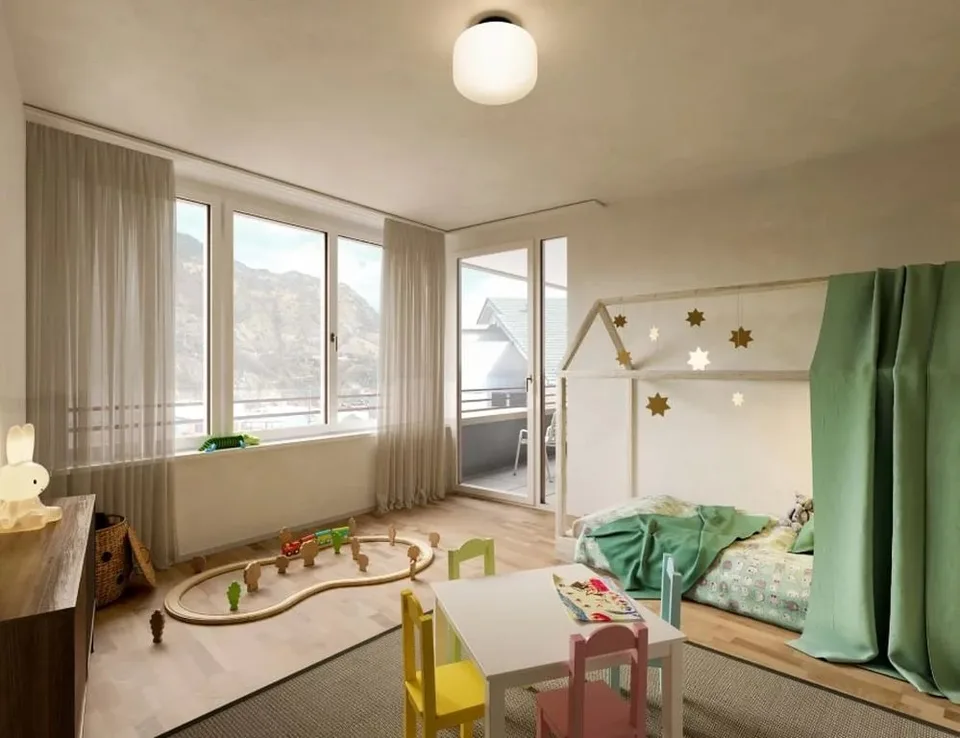 5,5-Zimmer-Wohnung zu vermieten im Herzen von Visp