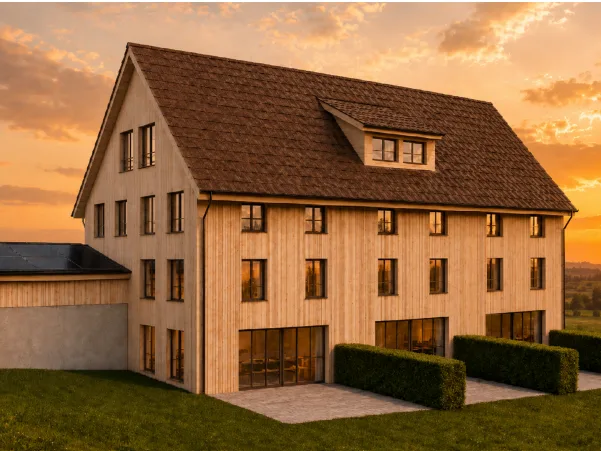 3 maisons mitoyennes spacieuses neuves à louer à Rifferswil