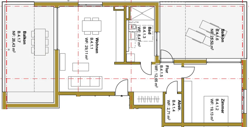 Tiengen - 2-Zimmer Penthousewohnung 99 m²
