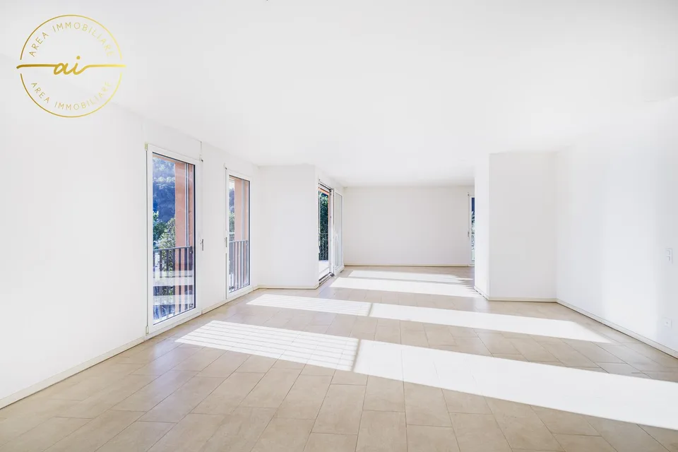 Luminoso attico di 5 locali con grande terrazza a Chiasso