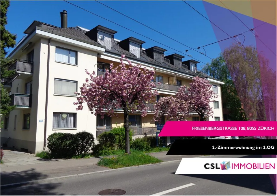 Helle 2-Zimmerwohnung an attraktiver Lage in Zürich-Friesenberg