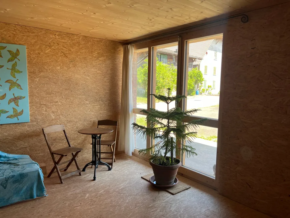 Parte di fattoria da completare da soli in una posizione tranquilla con un bel giardino.