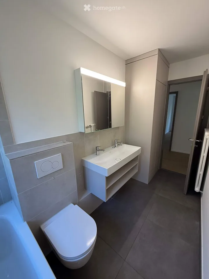 Bright, newly renovated 4.5-room apartment in a quiet location in Meilen with a large terrace