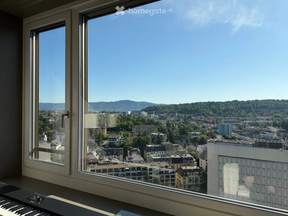 Moderne 2-Zimmer-Wohnung mit atemberaubendem Ausblick in Oerlikon