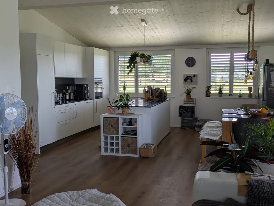 Modern 5.5-room single-family house, quiet location, idyllic flair with mountain view