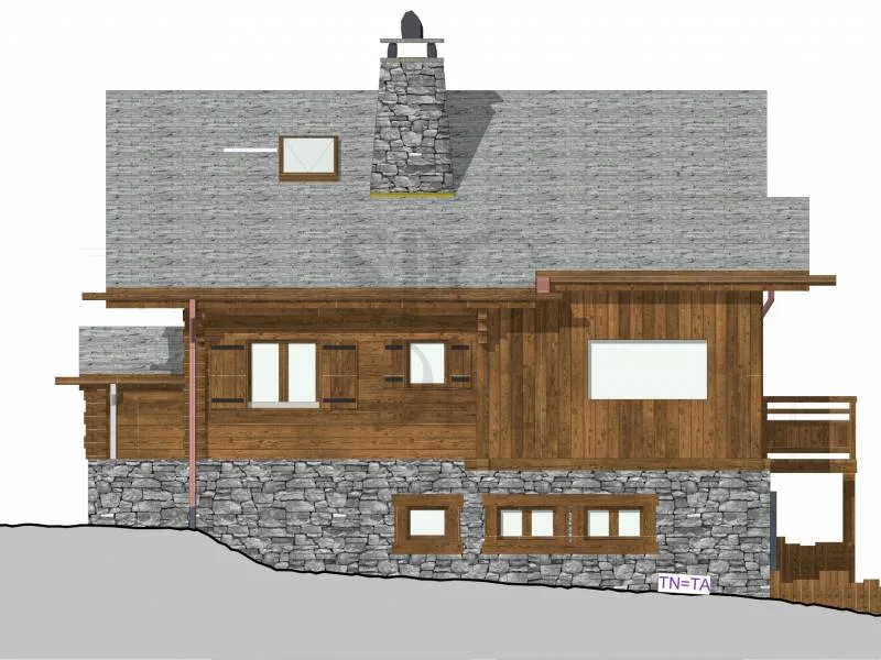 Located in the heart of Verbier, chalet under construction