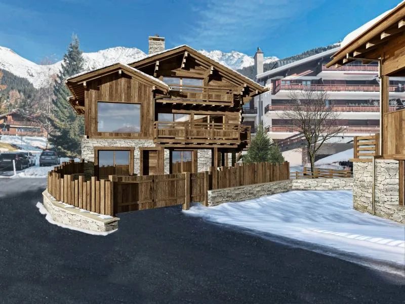Located in the heart of Verbier, chalet under construction