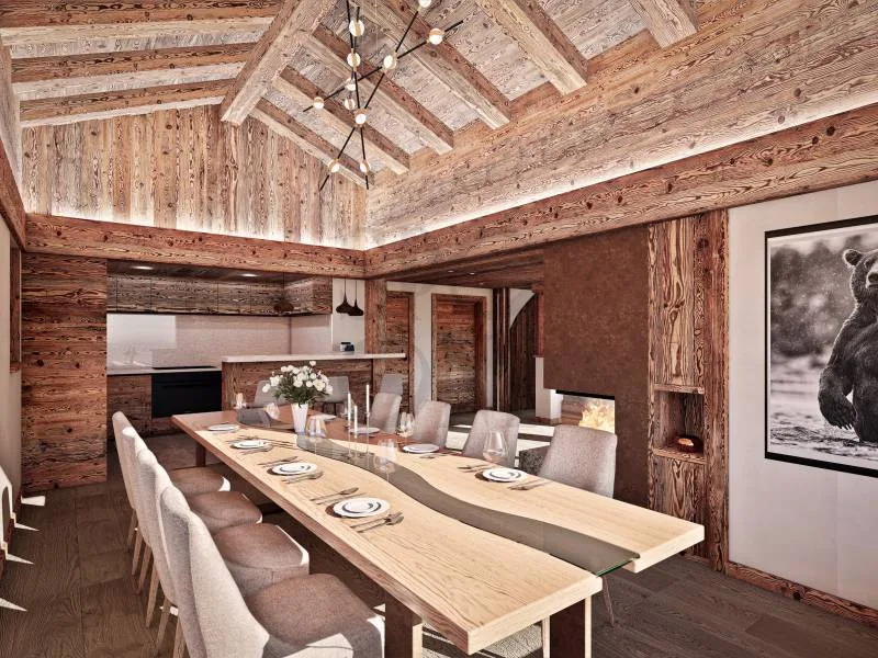 Located in the heart of Verbier, chalet under construction