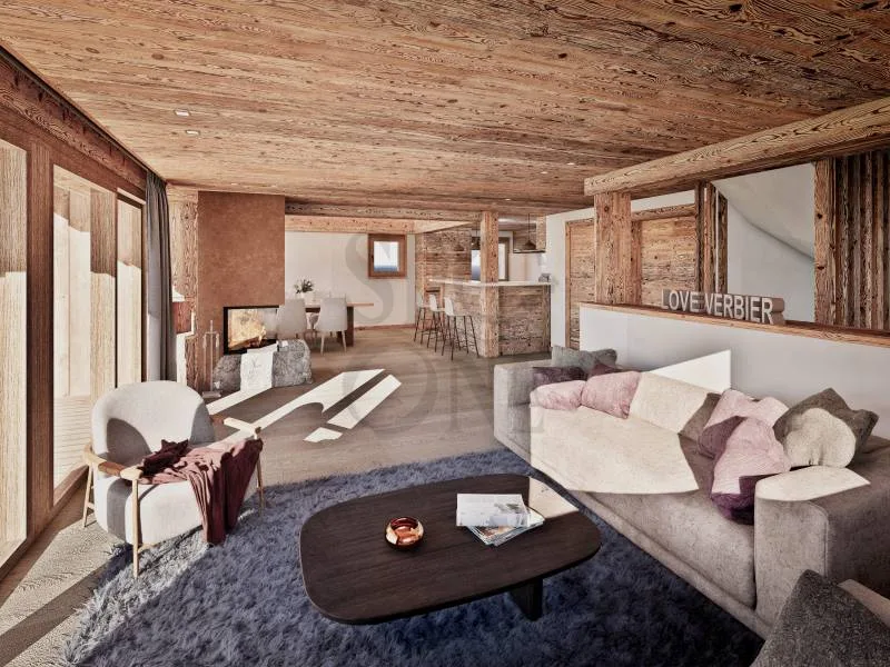 Located in the heart of Verbier, chalet under construction