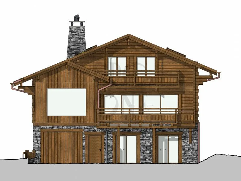 Located in the heart of Verbier, chalet under construction