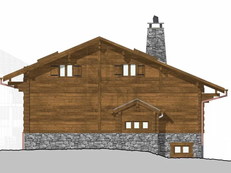 Located in the heart of Verbier, chalet under construction
