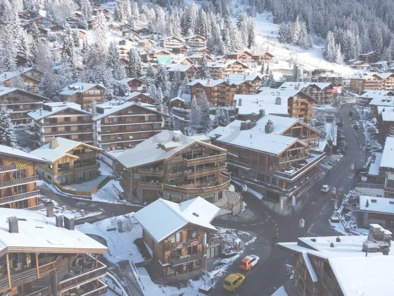 Located in the heart of Verbier, chalet under construction