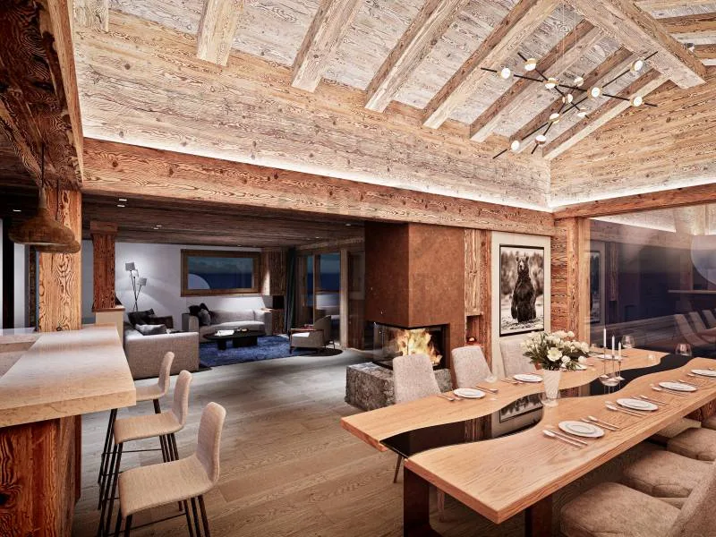 Situé au c?ur de Verbier, chalet en construction