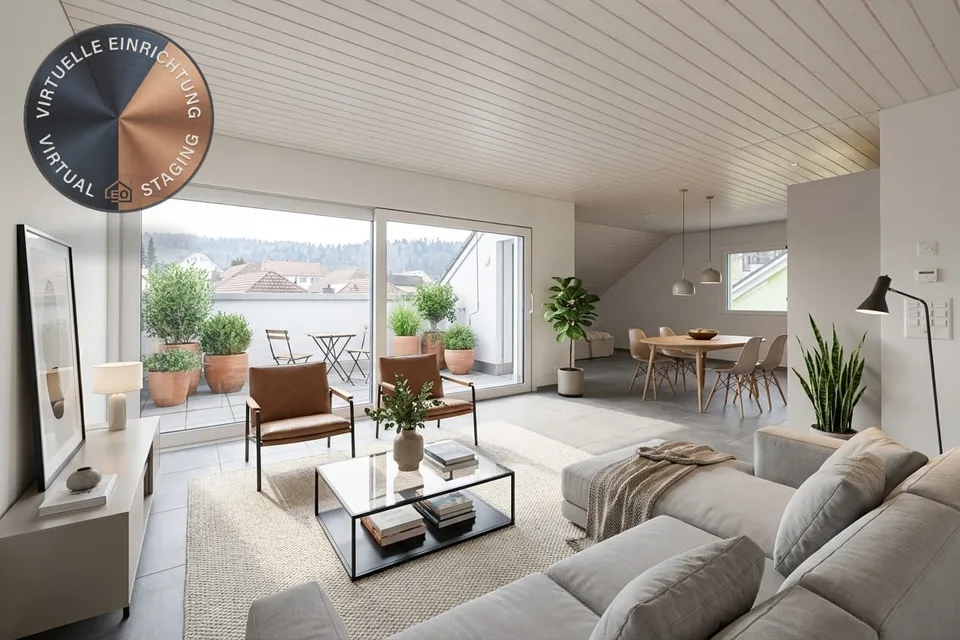 4.5-Zi.-Attikawohnung mit grossem Balkon, Niederwil