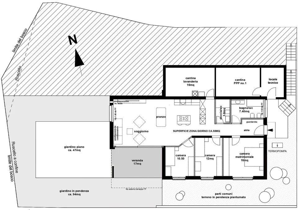 EXCLUSIF 4.5 PIÈCES APPARTMENT AVEC JARDIN ET VUE PANORAMIQUE À SALA CAPRIASCA