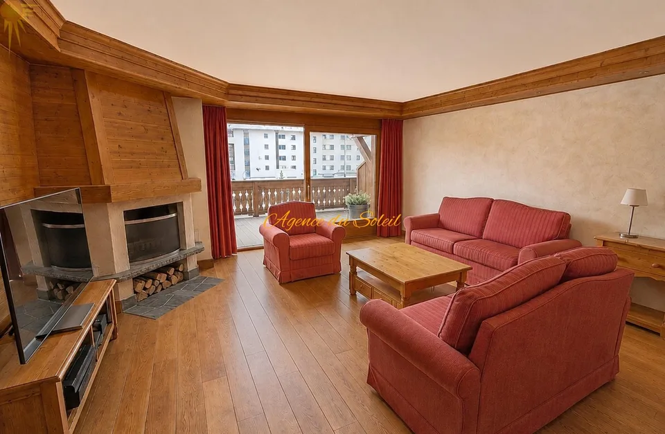 Au coeur de Crans ! Élégant appartement de standing de 3,5 pièces avec vaste terrasse orientée est!