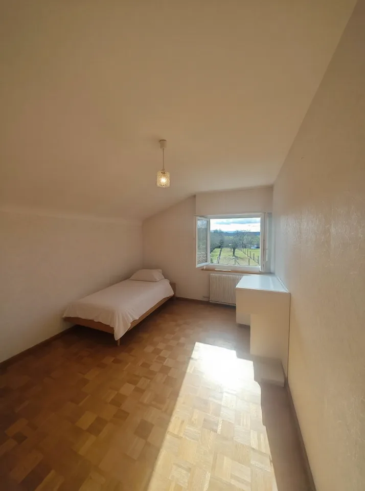 5 bedroom family house with large garage and garden, close to Swiss border