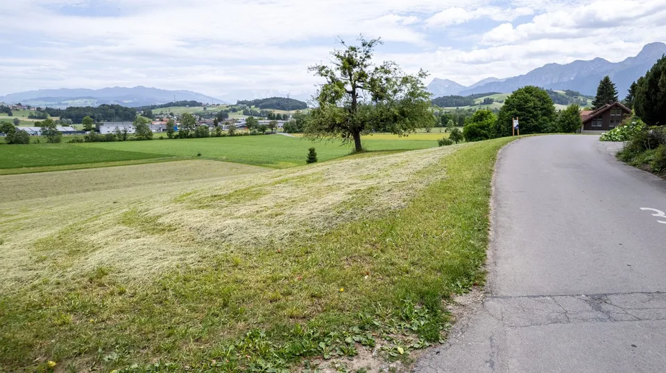 Parcelle de construction de 1'336 m2 avec vue panoramique à Burgistein à vendre