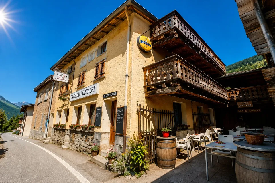A Place of Life and Opportunities in the Heart of Val Ferret: Mixed-Use Building, Café-Restaurant and 3 Apartments, Barn and Garden