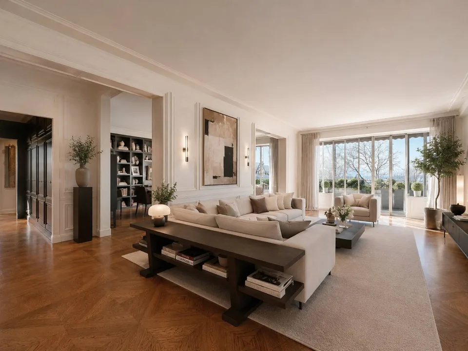 In the heart of Ouchy, 7-room apartment with lake view