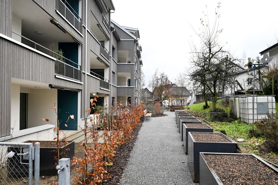 Wohnen mit Garten und eigenem Hochbeet