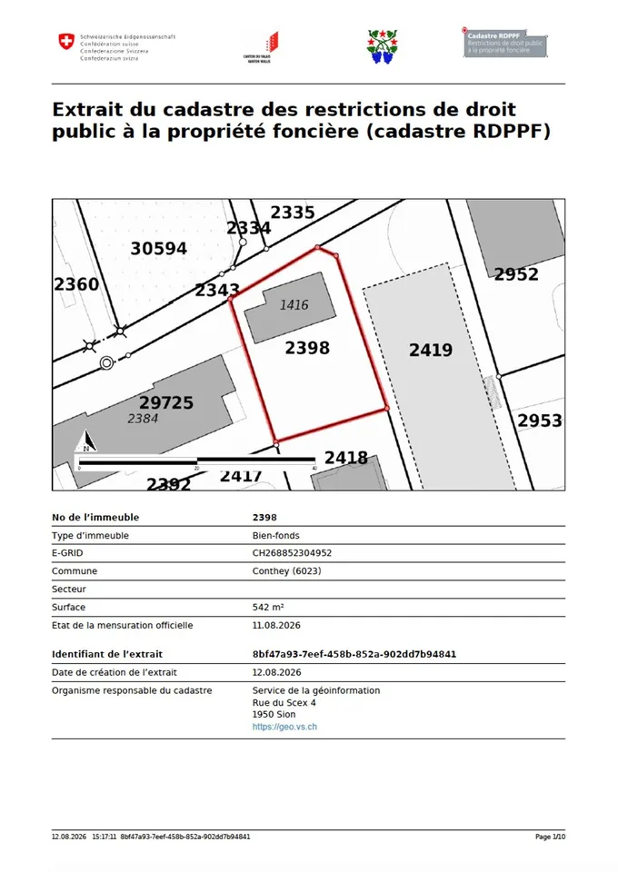 Rare in Conthey - Building with two apartments on a 542 m² plot