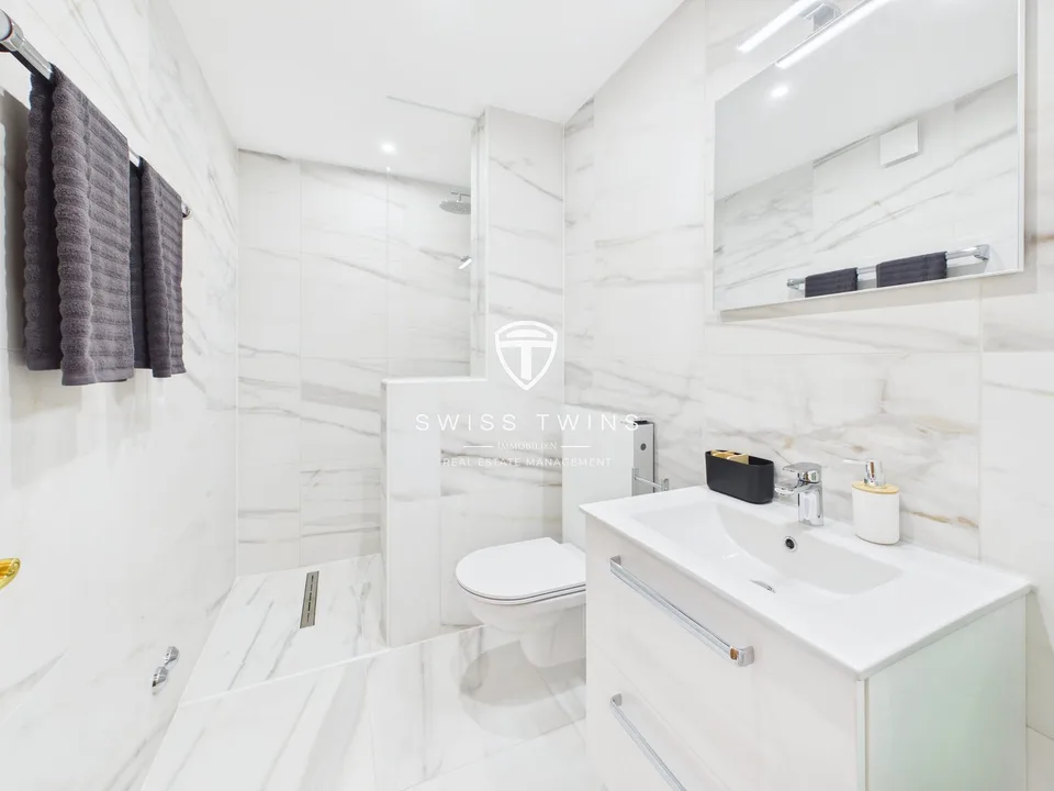 Neu renoviertes business 1-Zimmer-Serviced Apartment mit Garten in Meilen mieten