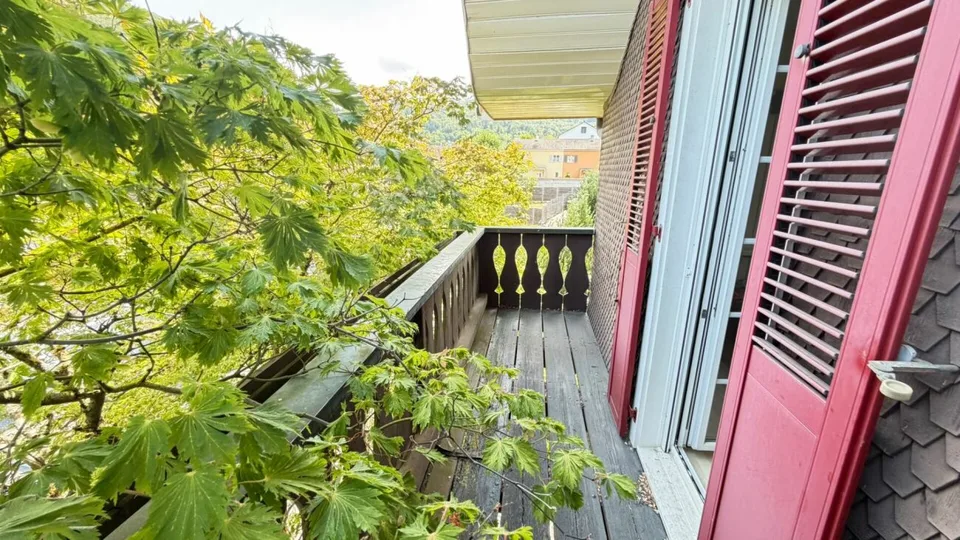Ampia casa a schiera con giardino, box auto e potenziale di sviluppo