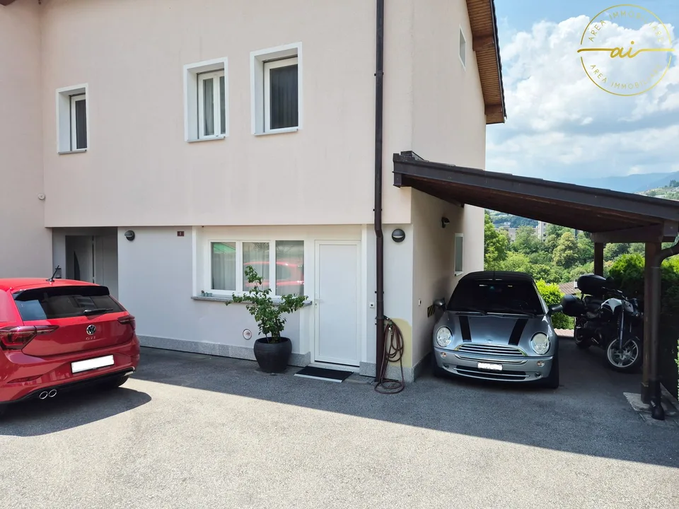 Wohnung mit 3.5 Zimmern und großem Garten in Davesco