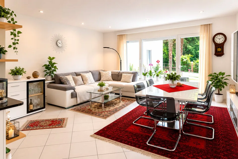 Wohnung mit 3.5 Zimmern und großem Garten in Davesco