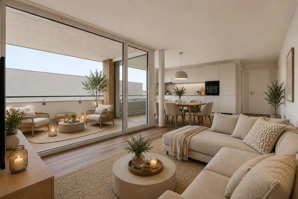 Modern wohnen und entspannen – Neubauwohnung mit sonniger Loggia