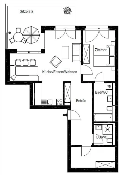 Vermietung einer Designerwohnung in der steuergünstigen Gemeinde Baar im Ortsteil Allenwinden