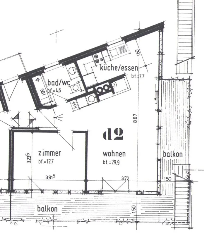 Appartamento 2.5 locali a Reichenbach con balcone sud/ovest e camino